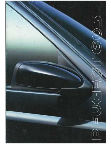 Brochure PEUGEOT 605 SL / SV / SRI (1990) Français | PEU05 |