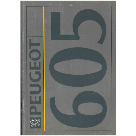 Brochure PEUGEOT 605 (1991) Français | PEU06 |
