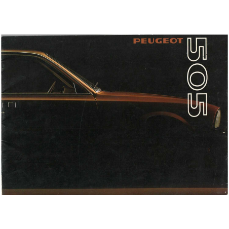 Brochure PEUGEOT 505 GR-SR / TI-STI / GRD-SRD (1979) Français | PEU08 |