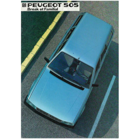 Brochure PEUGEOT 505 Break et Familial (1984) - Français | PEU10 |