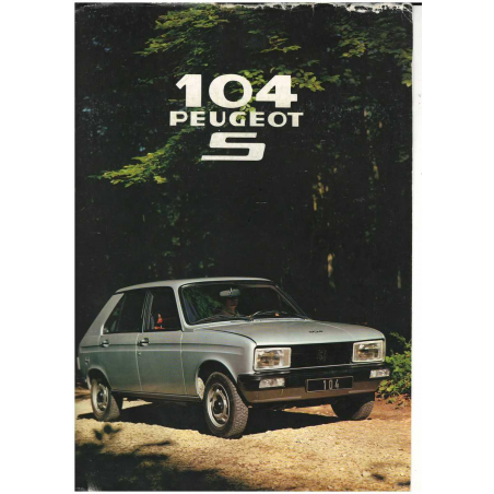 Brochure PEUGEOT 104 S (1979) - Français | PEU12 |