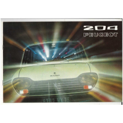 Brochure PEUGEOT 204 Berline Luxe et Grand Luxe (1971) - Français | PEU18 |