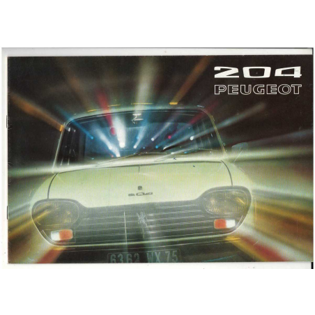 Brochure PEUGEOT 204 Berline Luxe et Grand Luxe (1971) - Français | PEU18 |