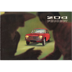 Brochure PEUGEOT 204 Berline Luxe et Grand Luxe (1970) - Français | PEU17 |