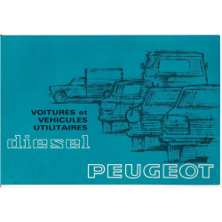 Brochure Peugeot Voitures et Véhicules utilitaires Diesel (1970) - Français | PEU23 |