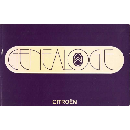 GENEALOGIE CITROËN de 1919 à 1976 | 97829031310203 |