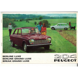 Brochure PEUGEOT 204 Berline et Break (1968) - Français | PEU24 |