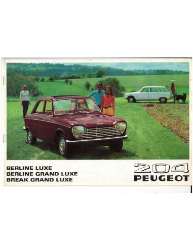 Brochure PEUGEOT 204 Berline et Break (1968) - Français | PEU24 |