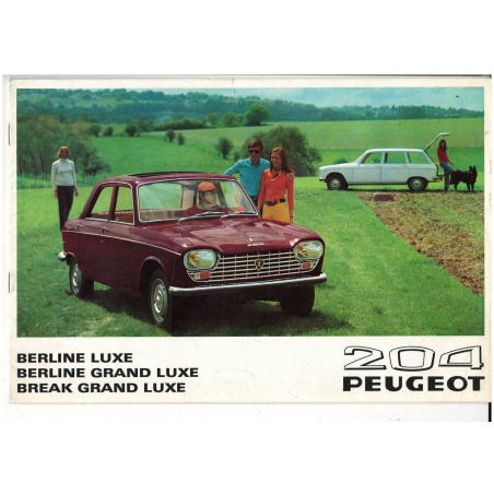 Brochure PEUGEOT 204 Berline et Break (1968) - Français | PEU24 |