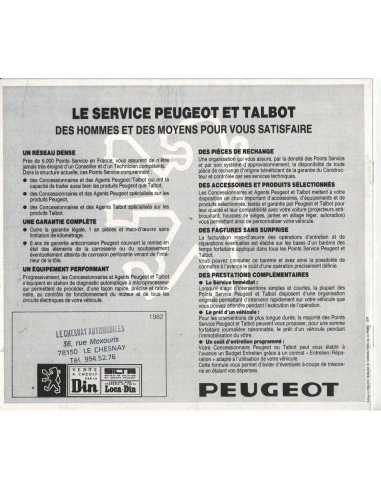 Brochure Peugeot 104 Berline (1982) - Français | PEU26 |