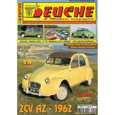 DEUCHE et MEHARI magazine n°14 - 2CV AZ de 1962 | DEUCHE N°14 |