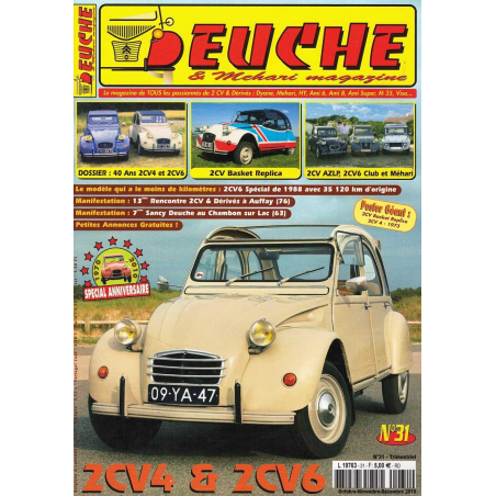 DEUCHE et MEHARI magazine n°31 - 2CV 4 et 2CV 6 | DEUCHE N°31 |