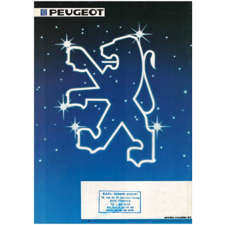Brochure Peugeot 205 5 Portes (1982) - Français | PEU29 |
