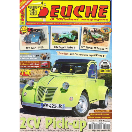 DEUCHE et MEHARI magazine n°46 - 2CV PICK-UP | DEUCHE N°46 |