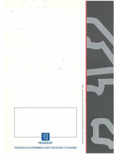 Brochure Peugeot 306 Cabriolet Phase 1 (1995) Français | PEU35 - Ref: 1C116 |