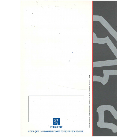 Brochure Peugeot 306 Cabriolet Phase 1 (1995) Français | PEU35 - Ref: 1C116 |