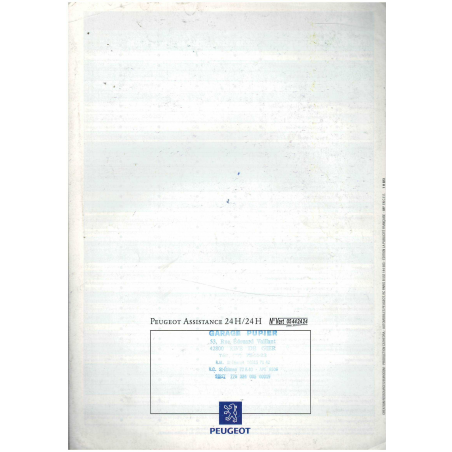 Brochure PEUGEOT 605 SL / SV / SRI (1993) Français | PEU52 |