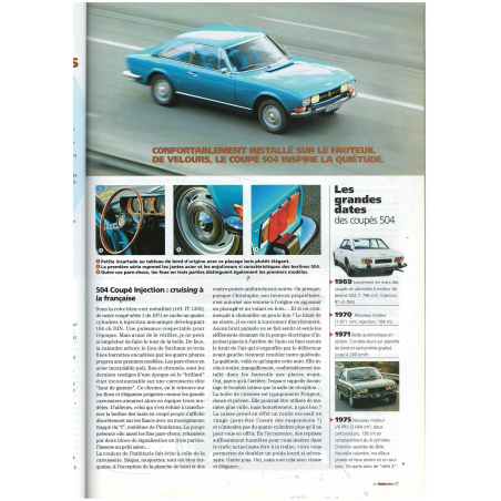 Peugeot 504 Coupé Auto Retro N°327 | Auto Retro 327 |