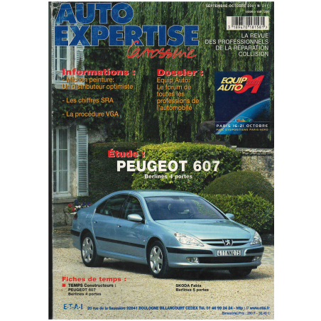 Peugeot 607 Berline 4 Portes - Auto Expertise Carrosserie N°211 | Auto Expertise 211 |