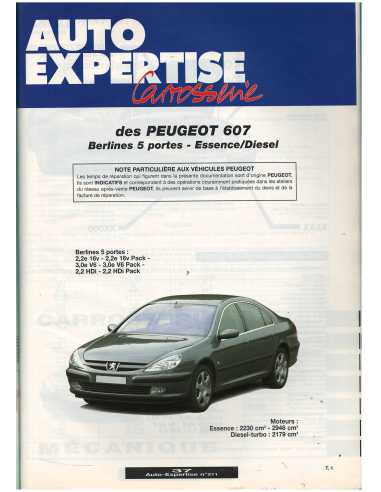 Peugeot 607 Berline 4 Portes - Auto Expertise Carrosserie N°211 | Auto Expertise 211 |