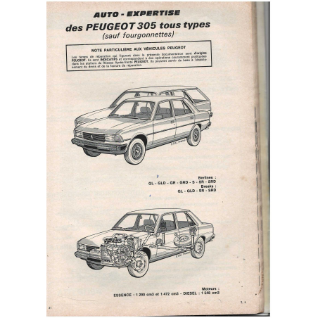 Peugeot 305 Essence et Diesel - Auto Expertise N°94 | Auto Expertise 94 |