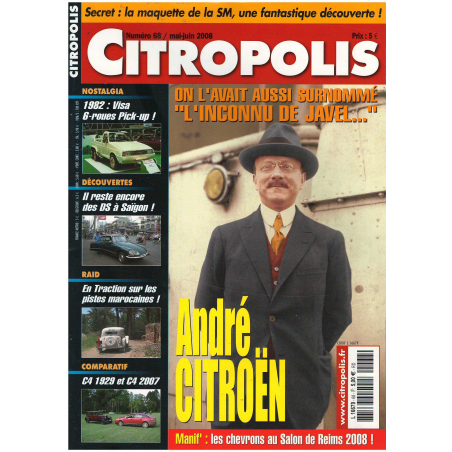 Dossier André CITROEN Magazine Citropolis N°68 | Citropolis 68 |