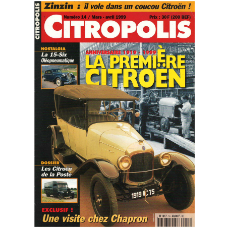 Dossier Citroen et PTT Magazine Citropolis N°14 | Citropolis 14 |