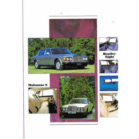 Brochure Rolls Royce & Bentley (Français) 1989 | BEN12 |