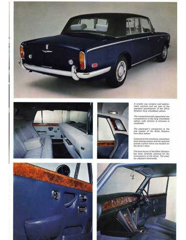 Bochure Rolls Royce Silver Shadow (Anglais) 1971 | ROLLS05 |