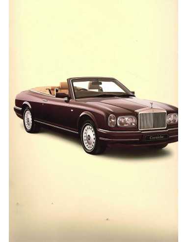 Catalogue Rolls-Royce Corniche (Anglais) 2000 | ROLLS08 |