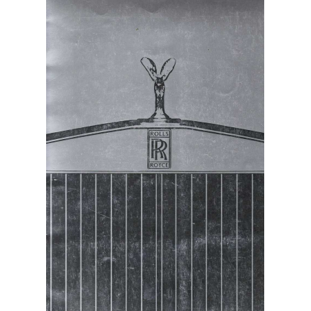 Catalogue Rolls-Royce Gamme 1987 (Anglais) | ROLLS10 |