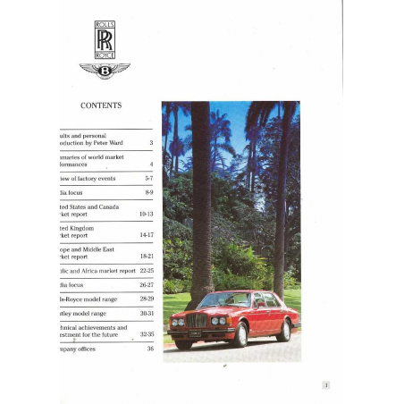 Catalogue Rolls Royce Bentley - Report 88 (Anglais) | ROLLS11 |