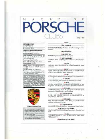 Porsche Clubs N°33 Dossier 911 Turbo 320ch V12 | Porsche Club 33 |