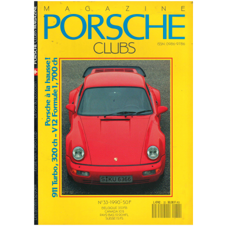 Porsche Clubs N°33 Dossier 911 Turbo 320ch V12 | Porsche Club 33 |