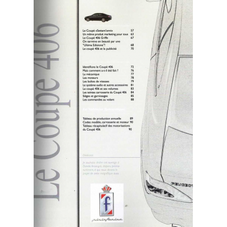 PEUGEOT 406 COUPE GUIDE D'INDENTIFICATION | 9788894742428 |