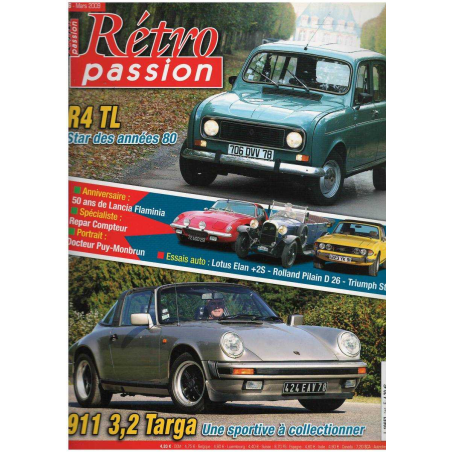 Retro Passion N°216 - Essai Rolland Pilain D26 & Porsche 911 | Retro Passion 216 |