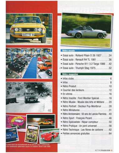 Retro Passion N°216 - Essai Rolland Pilain D26 & Porsche 911 | Retro Passion 216 |