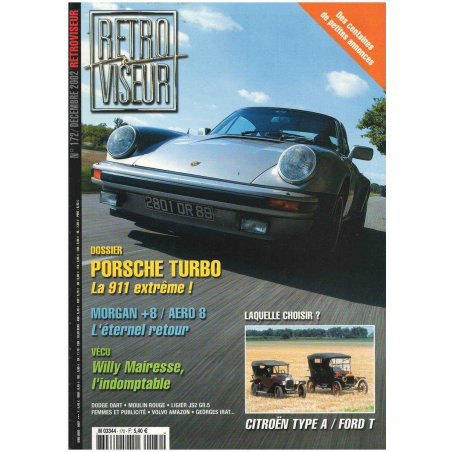 Retro viseur N°172 - Dossier : Porsche Turbo La 911 extrème! | Retro Viseur 172 |