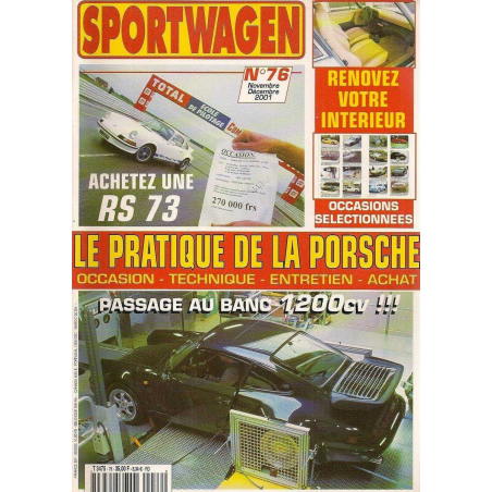 Magazine SPORTWAGEN - Porsche N°76 - Novembre 2001 | SPORTWAGEN 76 |