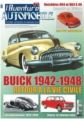 l'Aventure Automobile n°2 - Buick 1942-1948. Retour à la vie civile | Aventure Auto 2 |