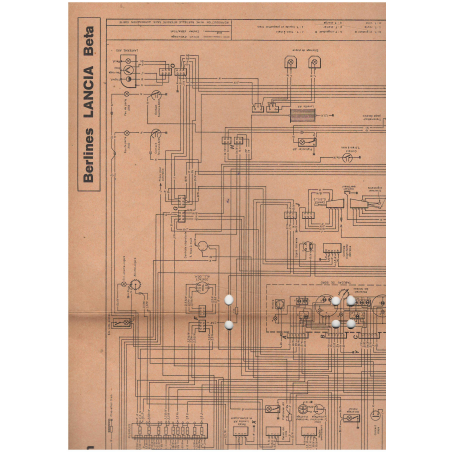 Lancia Beta Berline Documentation Electrique (1977) - 25 Pages | LAN38 |