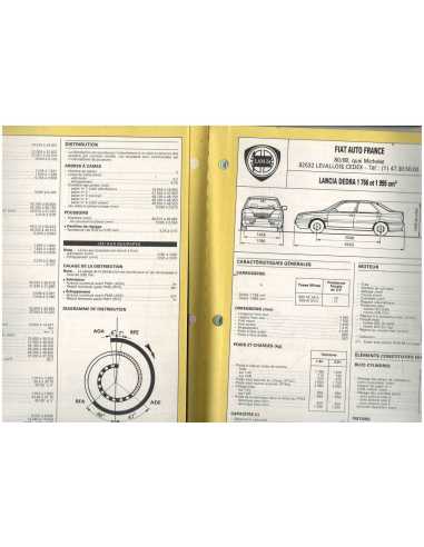 Etude Technique Lancia DEDRA Essence et Diesel - N°280 | EA280 |