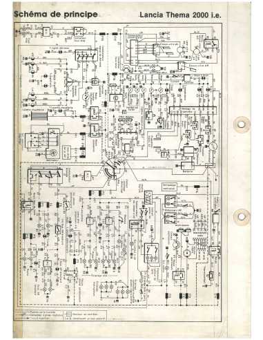 Lancia Thema 2.0 Documentation Electrique (1989) - 25 Pages | LAN41 |