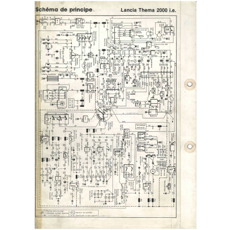 Lancia Thema 2.0 Documentation Electrique (1989) - 25 Pages | LAN41 |