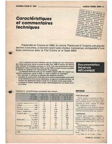 Lancia Thema 2.0 Documentation Electrique (1989) - 25 Pages | LAN41 |