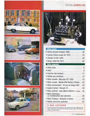 Lancia FULVIA Coupé - Magazine Retro Passion (N°200 - Octobre 2007) | RetroPassion 200 |