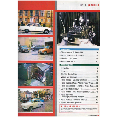 Lancia FULVIA Coupé - Magazine Retro Passion (N°200 - Octobre 2007) | RetroPassion 200 |