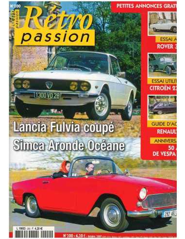Lancia FULVIA Coupé - Magazine Retro Passion (N°200 - Octobre 2007) | RetroPassion 200 |
