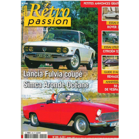 Lancia FULVIA Coupé - Magazine Retro Passion (N°200 - Octobre 2007) | RetroPassion 200 |