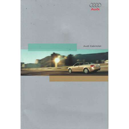Catalogue Audi Cabriolet V6 (Français) 2003 | AUDI96 |